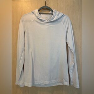 Alo Core Hooded Runner Shirt - White - Size Small